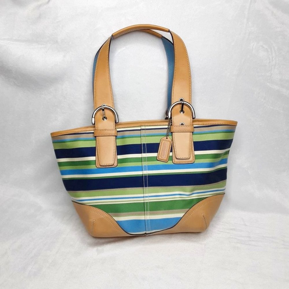 COACH Vintage Hampton Striped  Mini Tote No. M2J-9516
